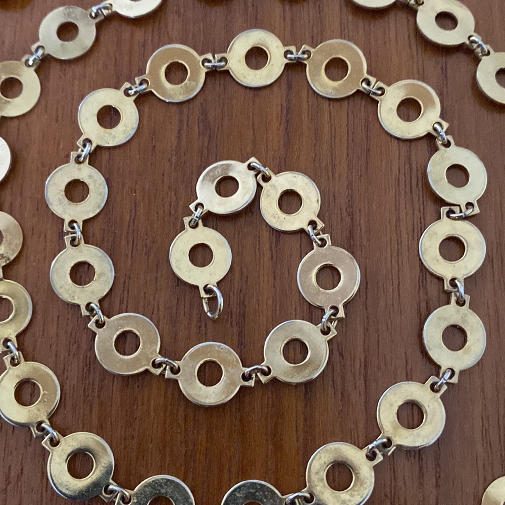 NECKLACE GOLD TONE 55” Vintage - Picture 5 of 7